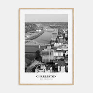Charleston, West Virginia Portrait B&W Poster