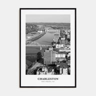 Charleston, West Virginia Portrait B&W Poster