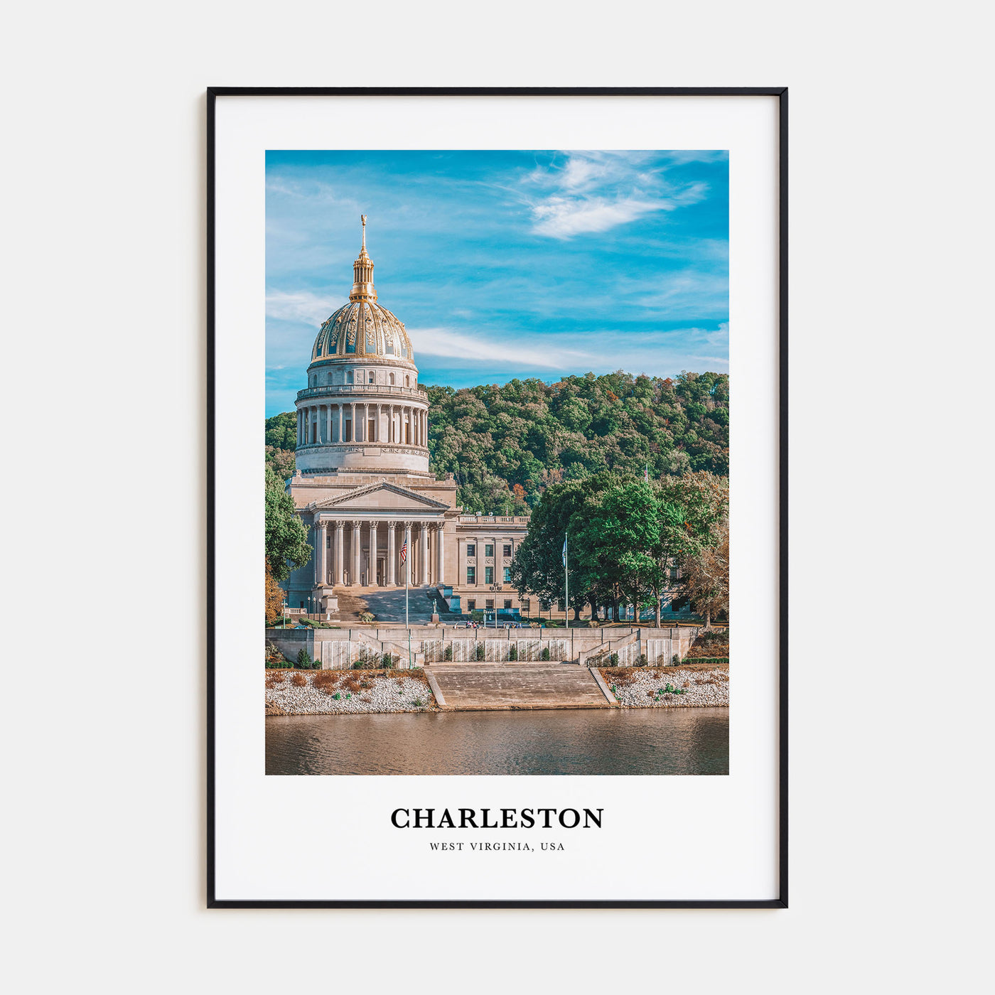 Charleston, West Virginia Portrait Color Poster
