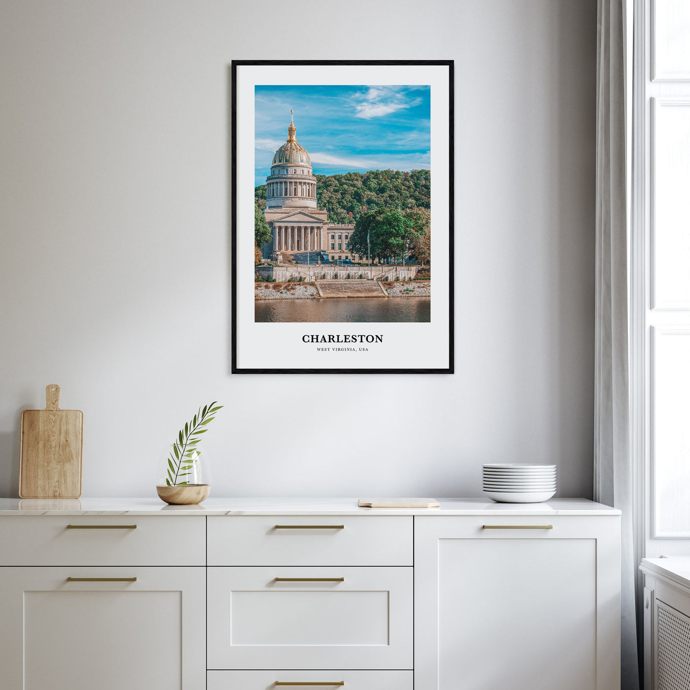 Charleston, West Virginia Portrait Color Poster