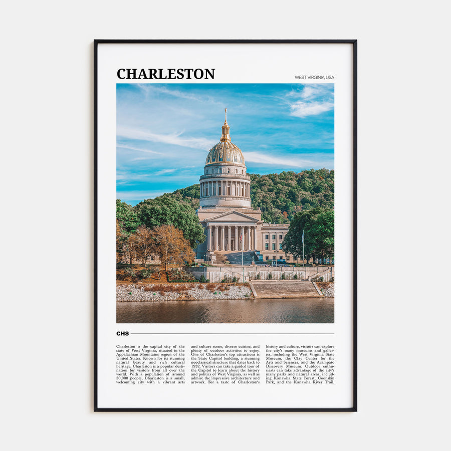 Charleston, West Virginia Travel Color Poster