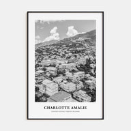 Charlotte Amalie Portrait B&W Poster