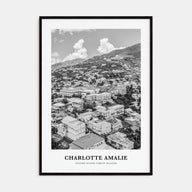Charlotte Amalie Portrait B&W Poster