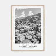 Charlotte Amalie Portrait B&W Poster