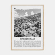 Charlotte Amalie Travel B&W Poster