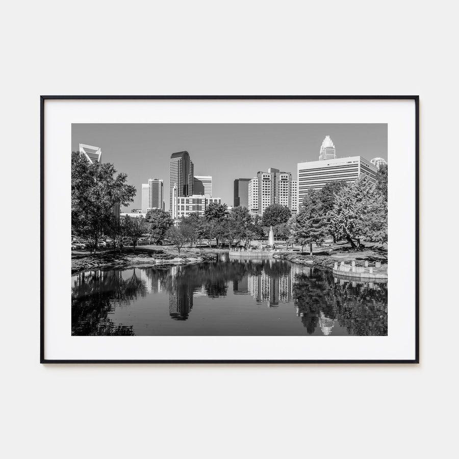 Charlotte Landscape B&W Poster