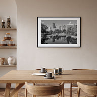 Charlotte Landscape B&W Poster