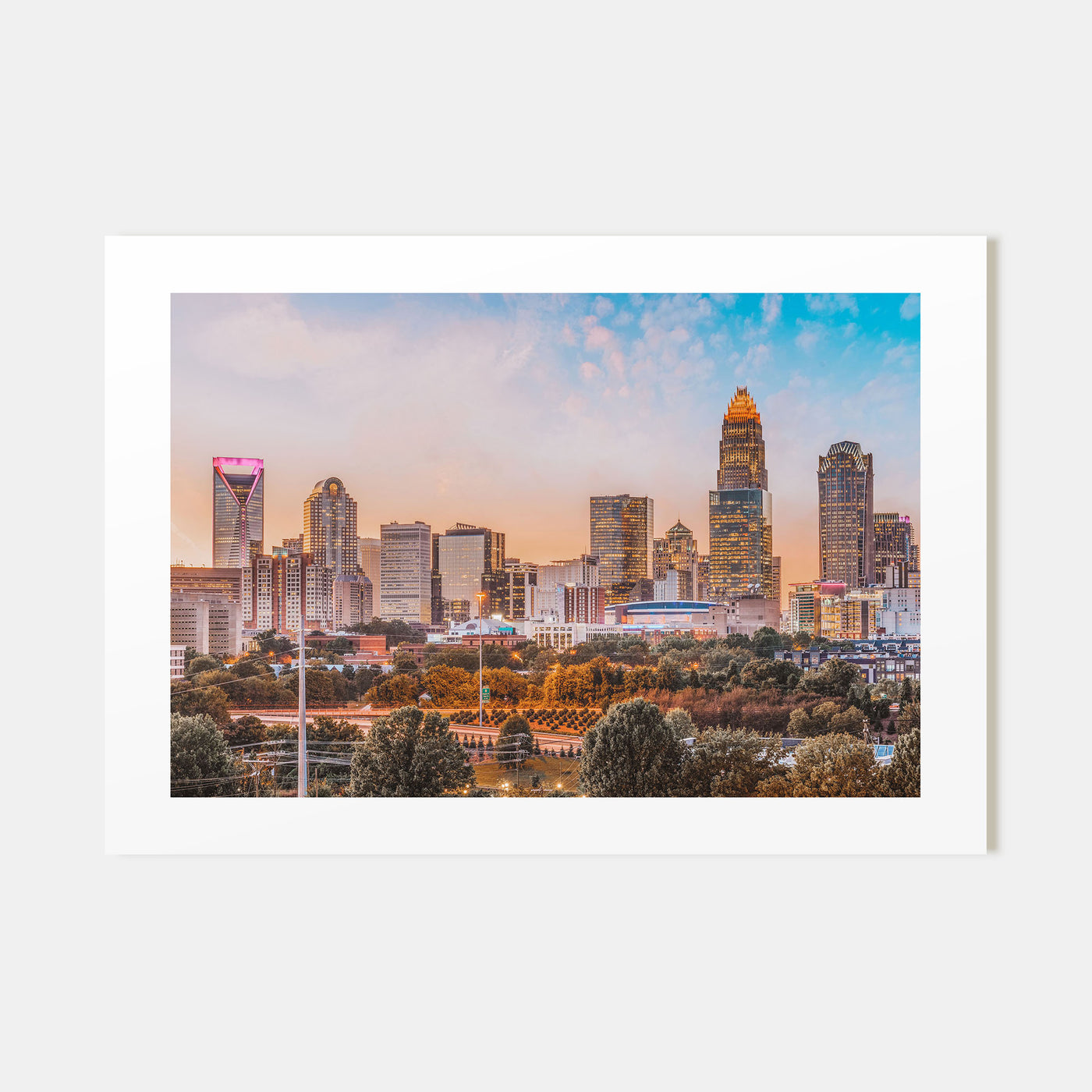 Charlotte Landscape Color Poster