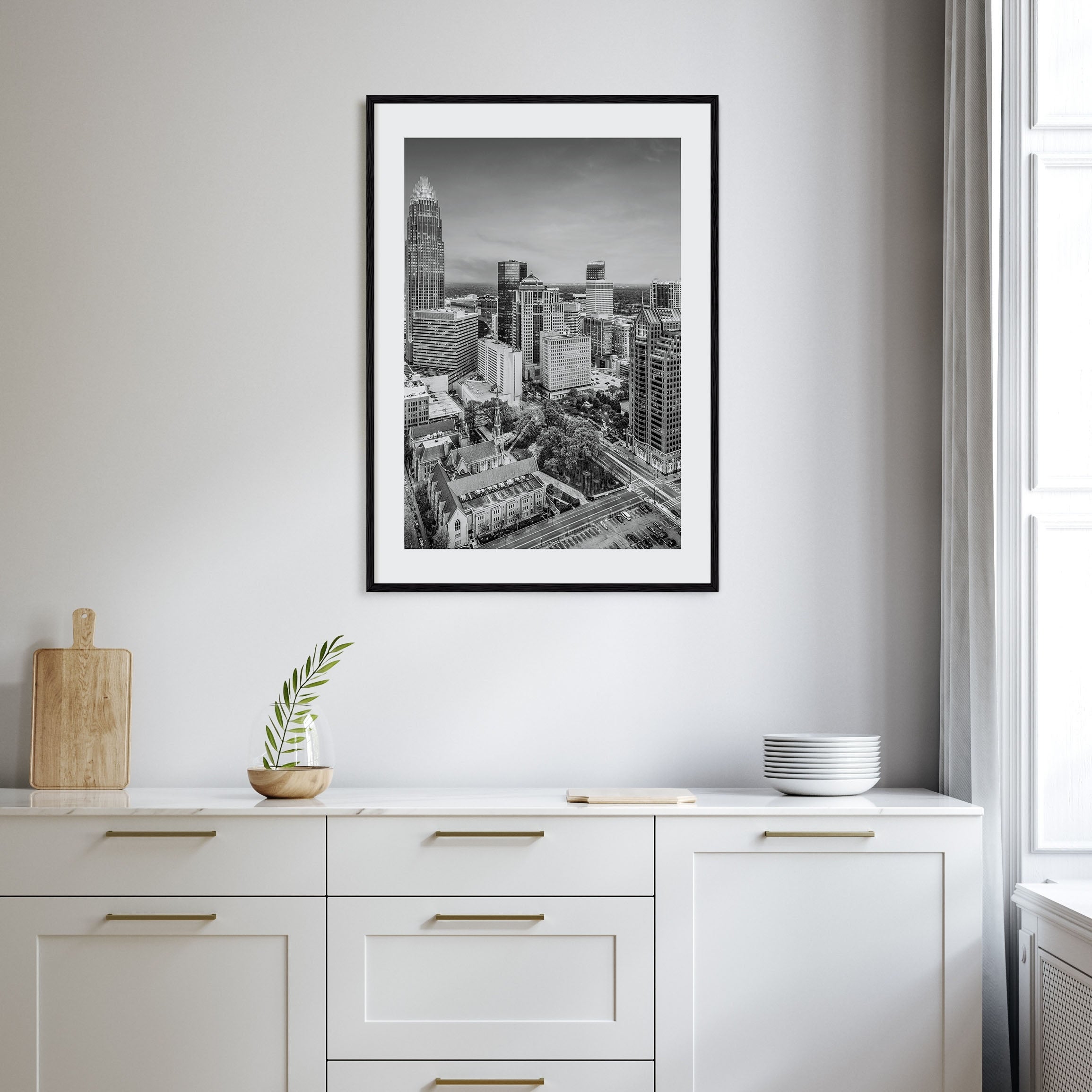 Charlotte Photo B&W No 1 Poster