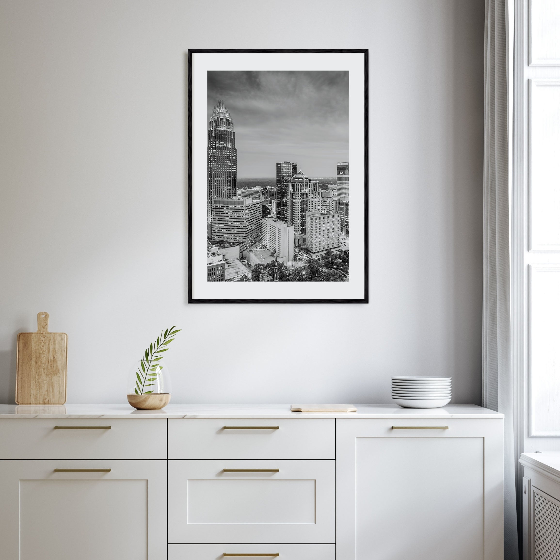 Charlotte Photo B&W No 2 Poster