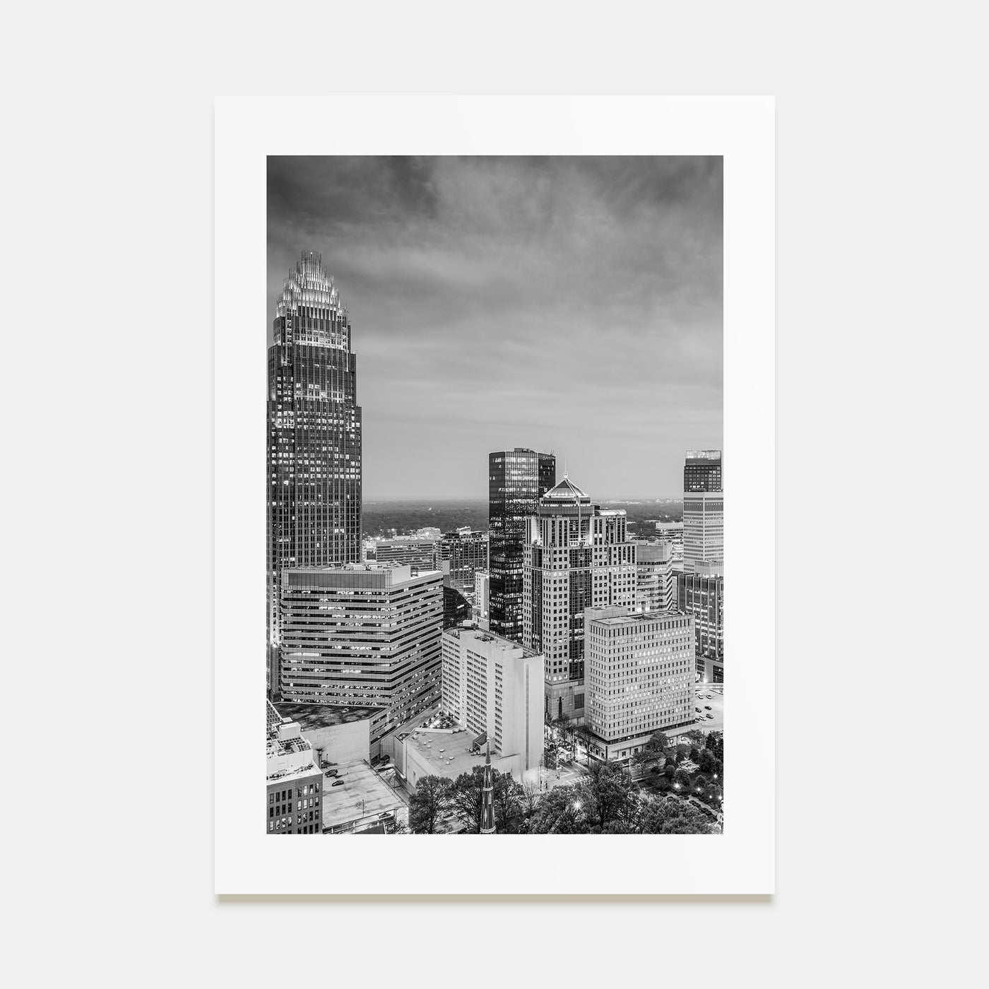 Charlotte Photo B&W No 2 Poster