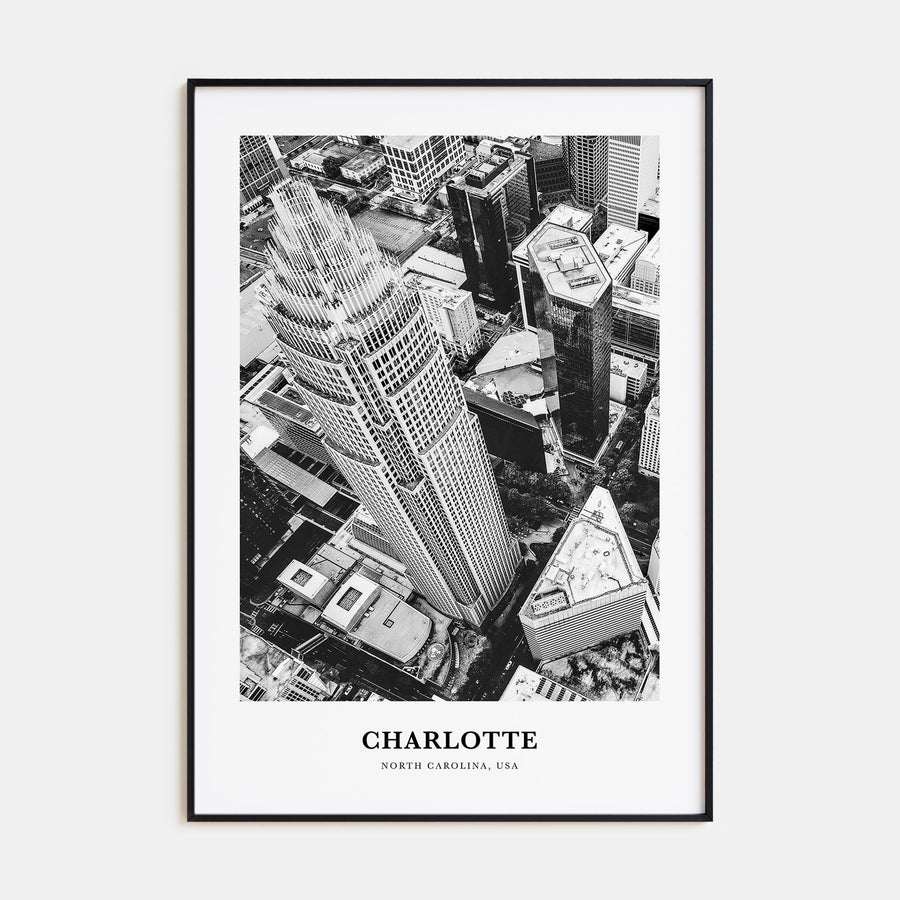 Charlotte Portrait B&W No 1 Poster
