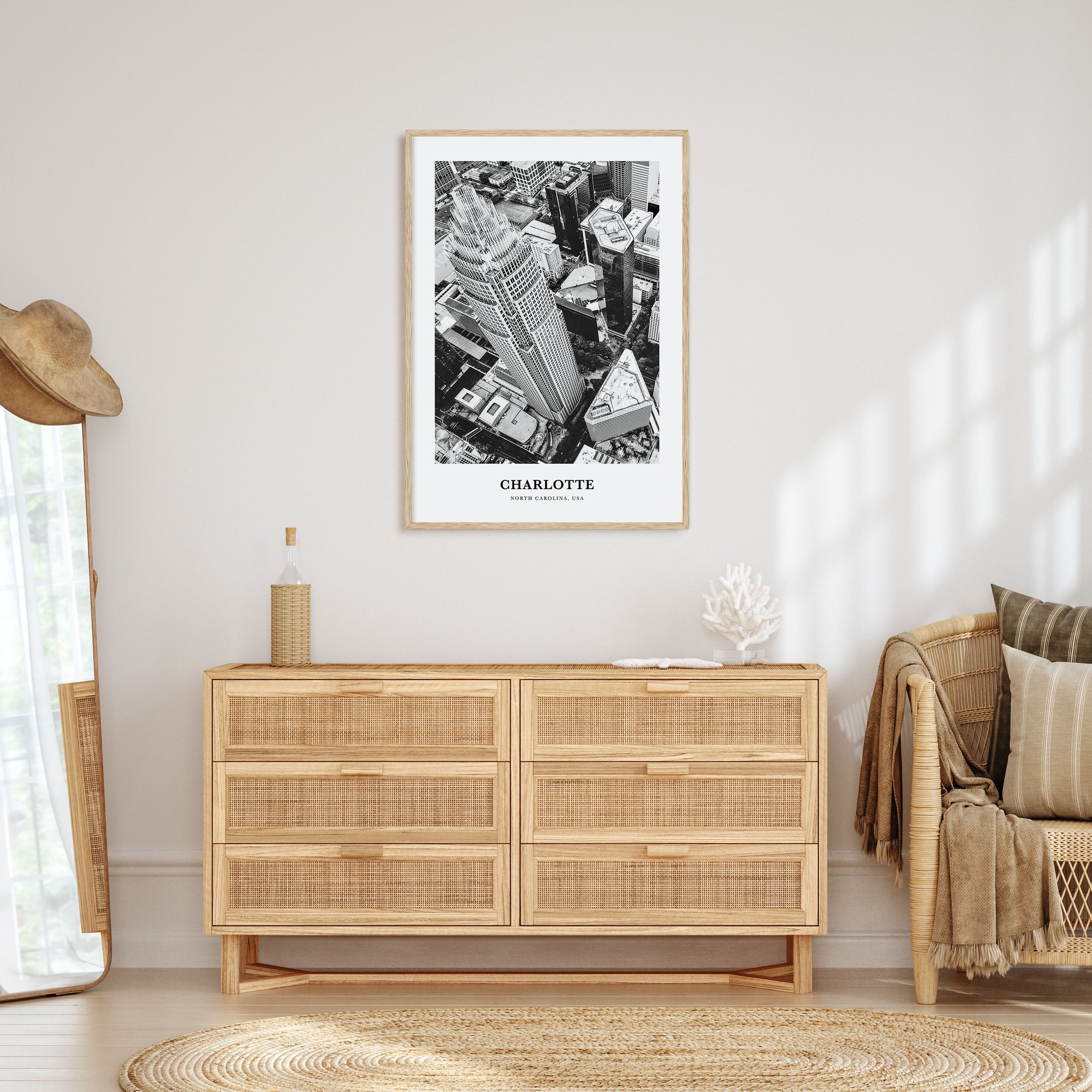 Charlotte Portrait B&W No 1 Poster