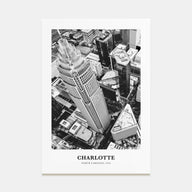 Charlotte Portrait B&W No 1 Poster
