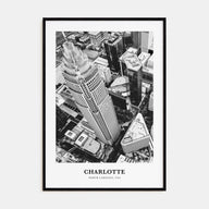 Charlotte Portrait B&W No 1 Poster
