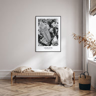 Charlotte Portrait B&W No 1 Poster