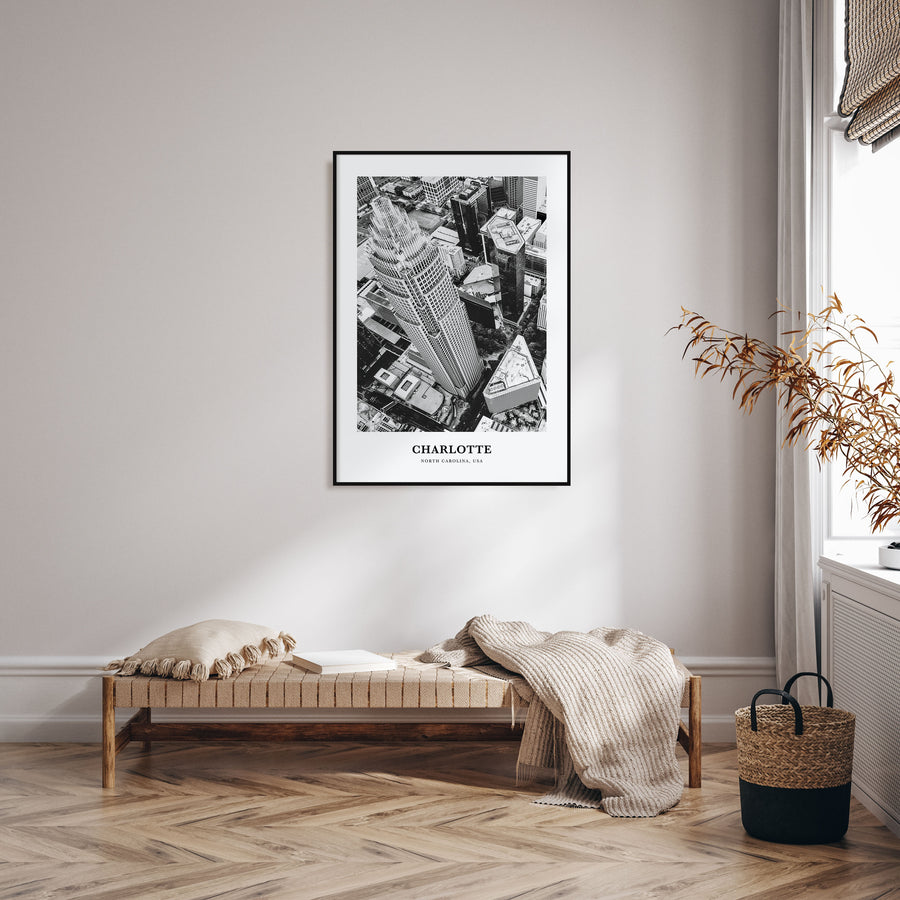 Charlotte Portrait B&W No 1 Poster