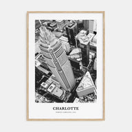 Charlotte Portrait B&W No 1 Poster