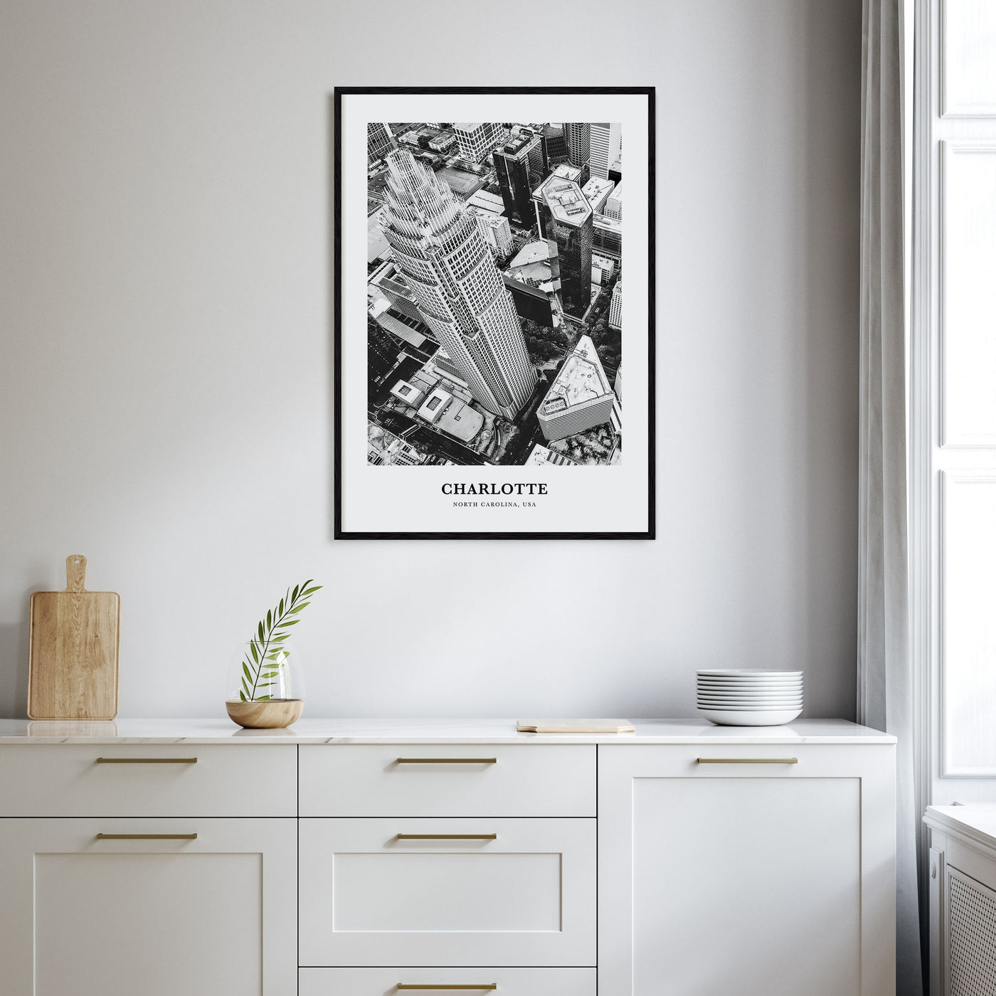 Charlotte Portrait B&W No 1 Poster