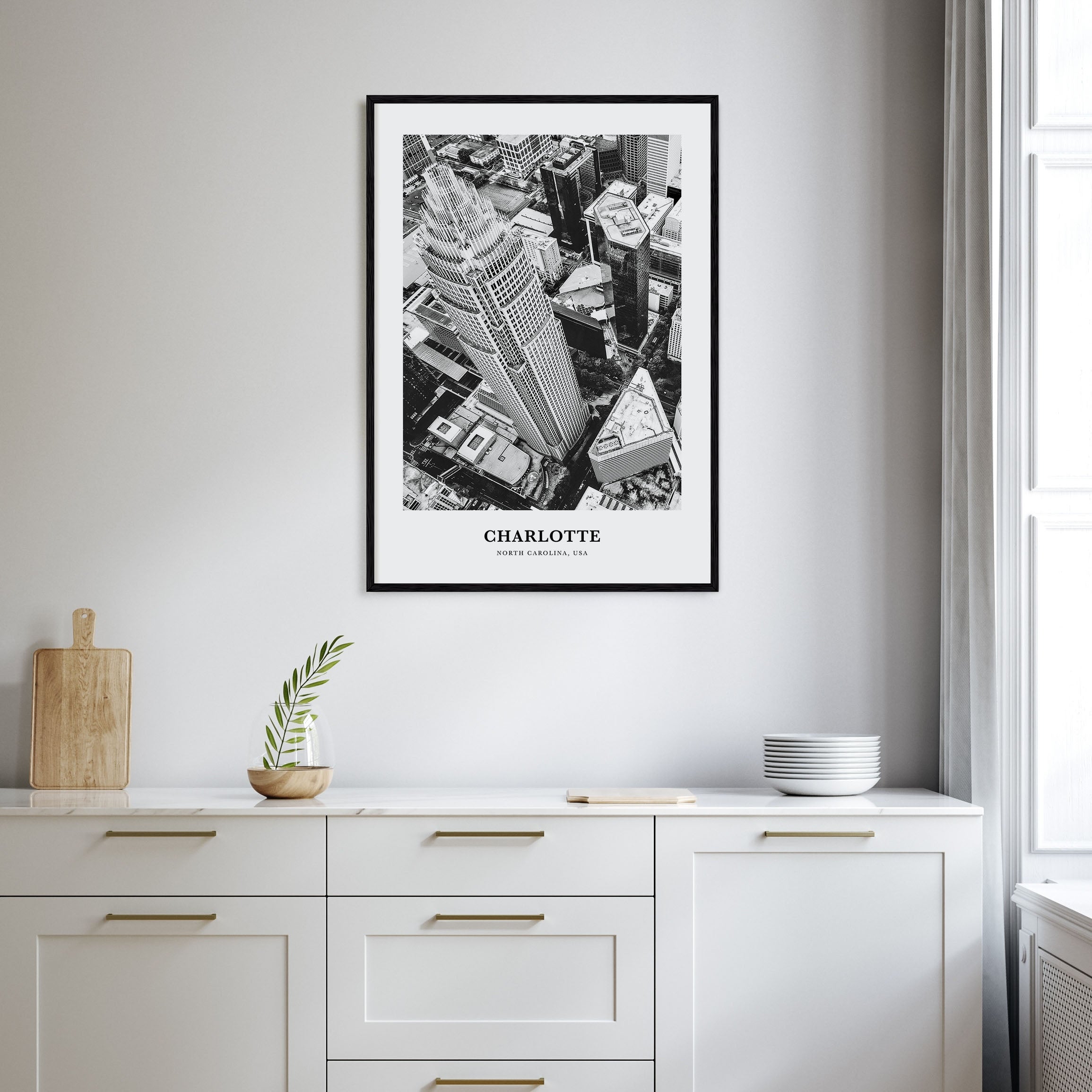 Charlotte Portrait B&W No 1 Poster