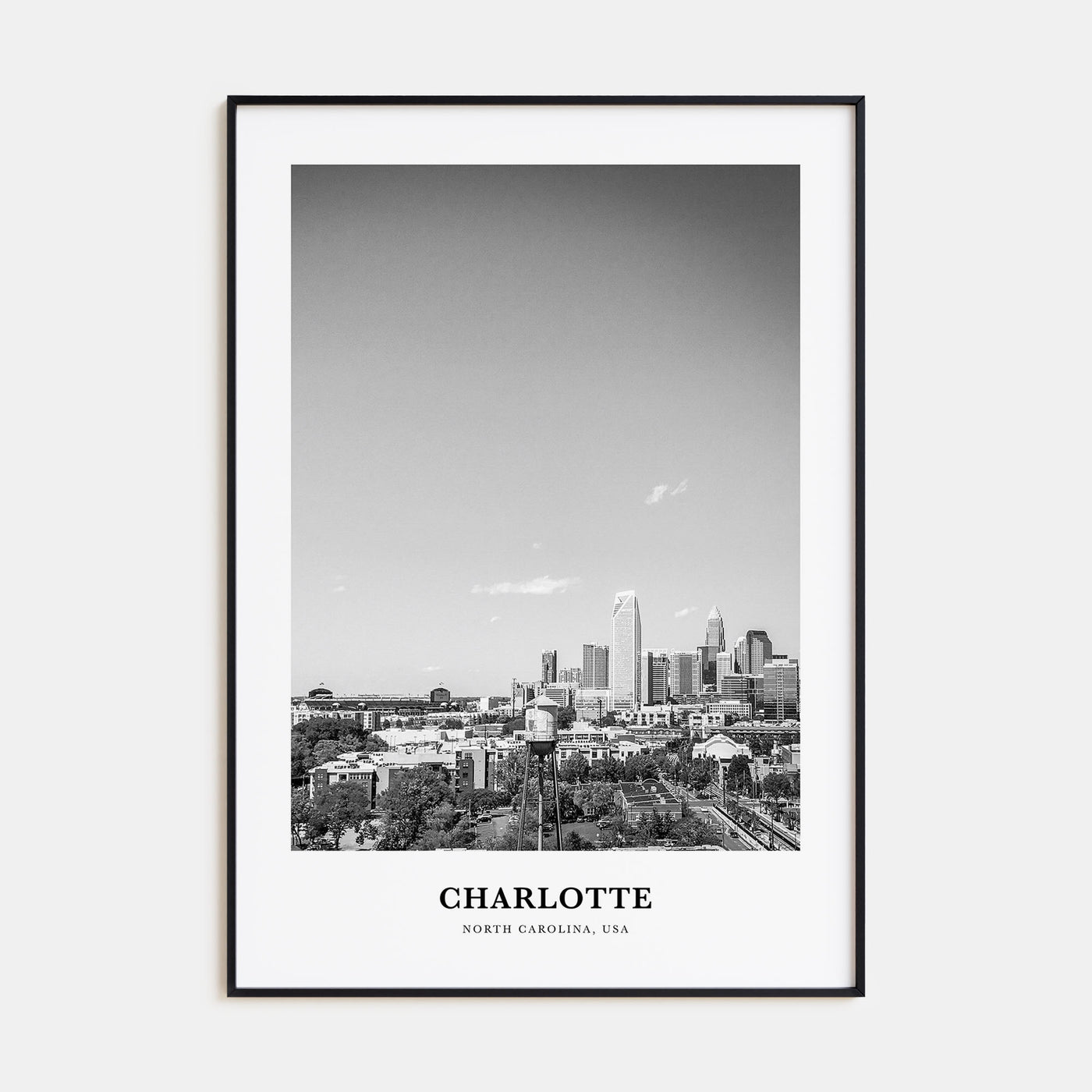Charlotte Portrait B&W No 2 Poster