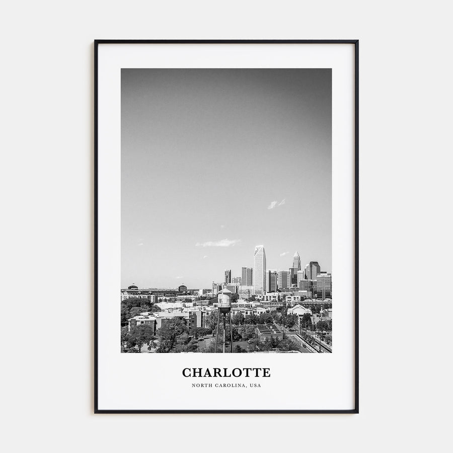 Charlotte Portrait B&W No 2 Poster