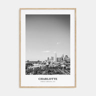 Charlotte Portrait B&W No 2 Poster