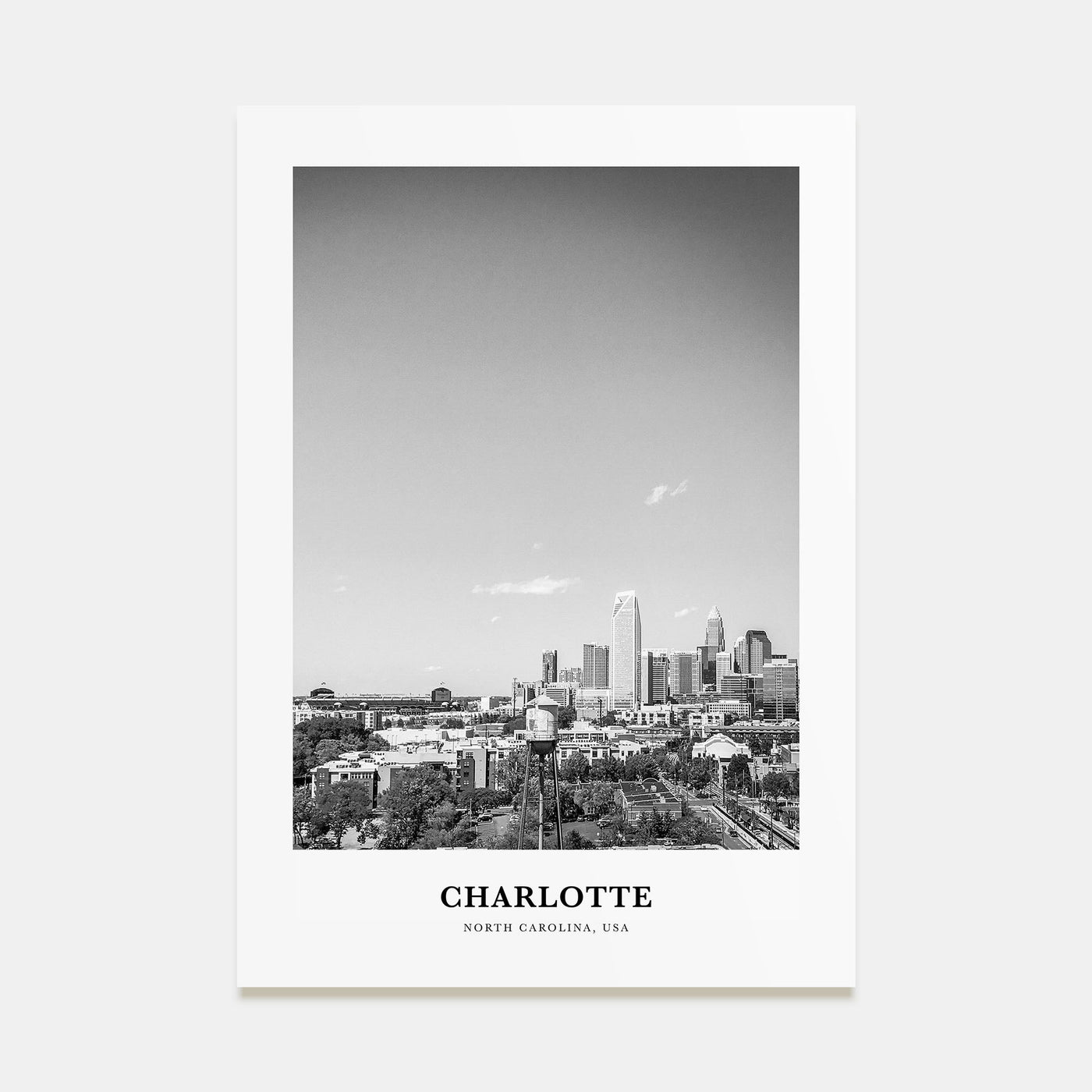 Charlotte Portrait B&W No 2 Poster