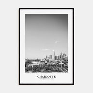 Charlotte Portrait B&W No 2 Poster