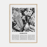 Charlotte Travel B&W No 1 Poster