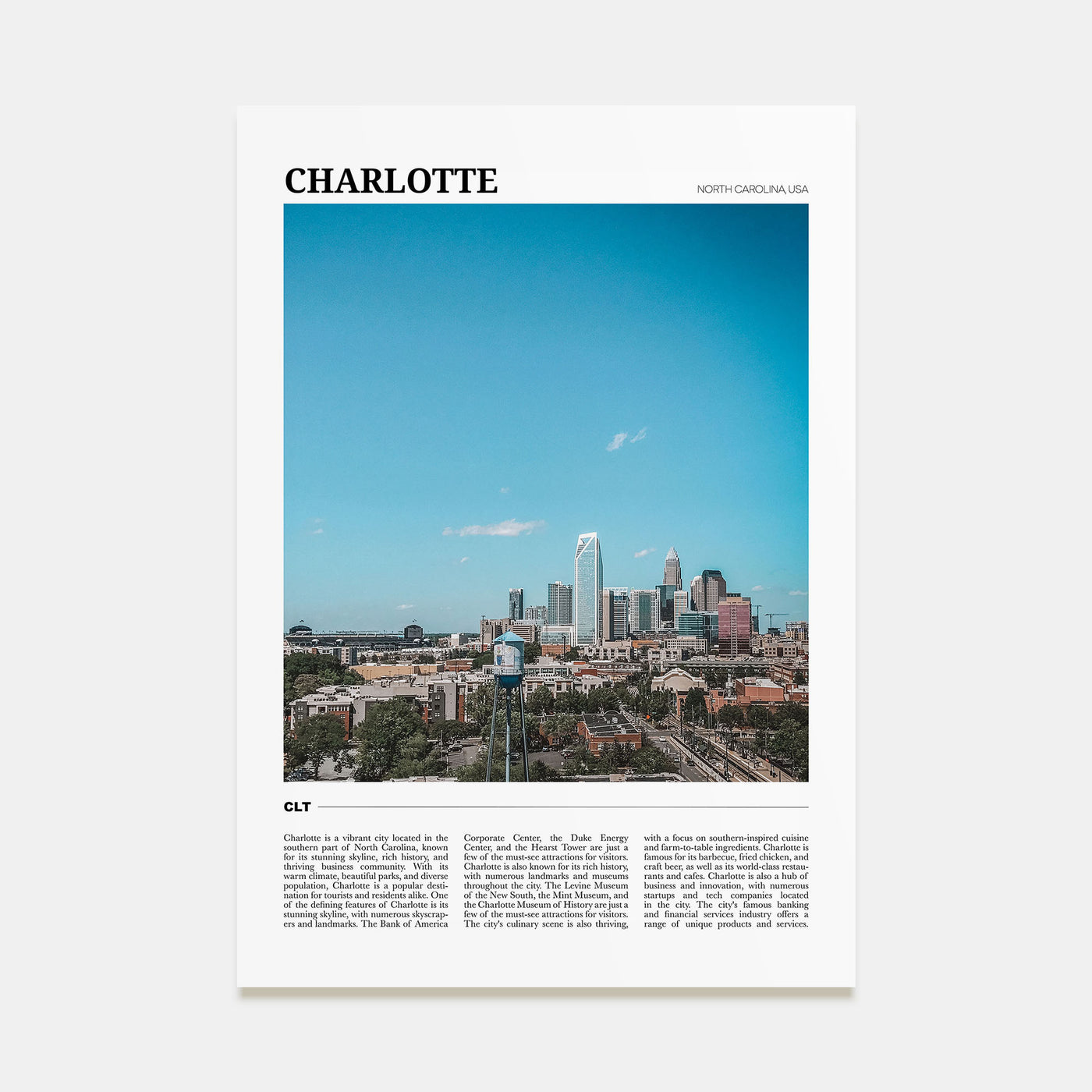 Charlotte Travel Color No 1 Poster