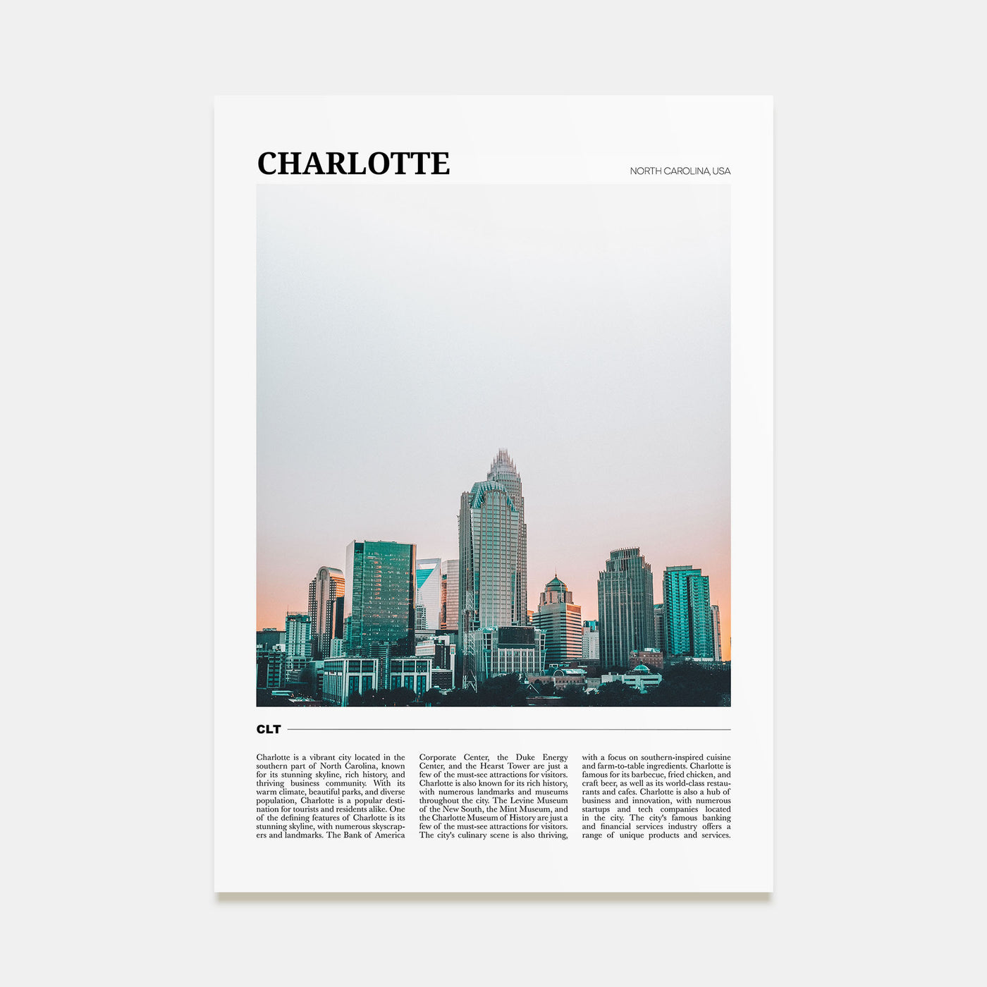 Charlotte Travel Color No 2 Poster