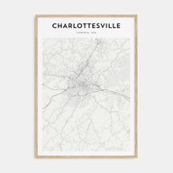 Charlottesville Map Portrait Poster