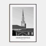 Charlottesville Portrait B&W Poster