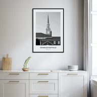 Charlottesville Portrait B&W Poster