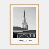 Charlottesville Portrait B&W Poster