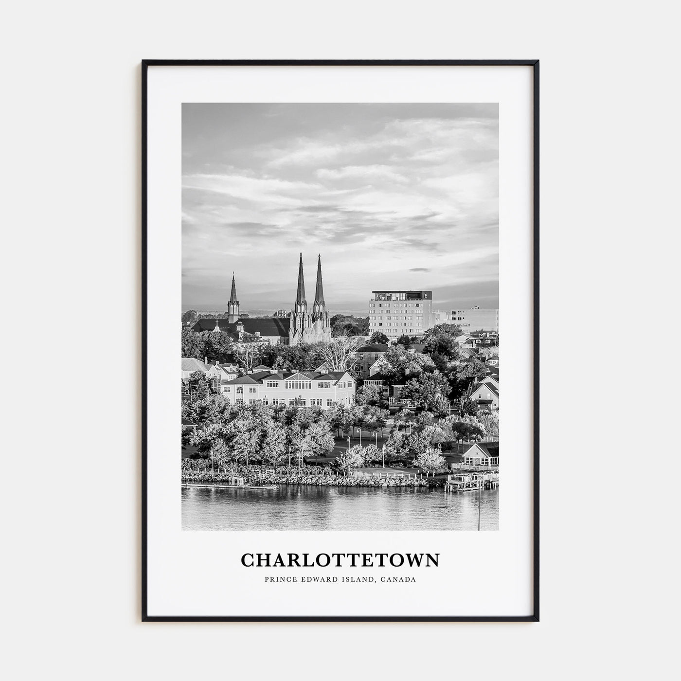 Charlottetown Portrait B&W Poster