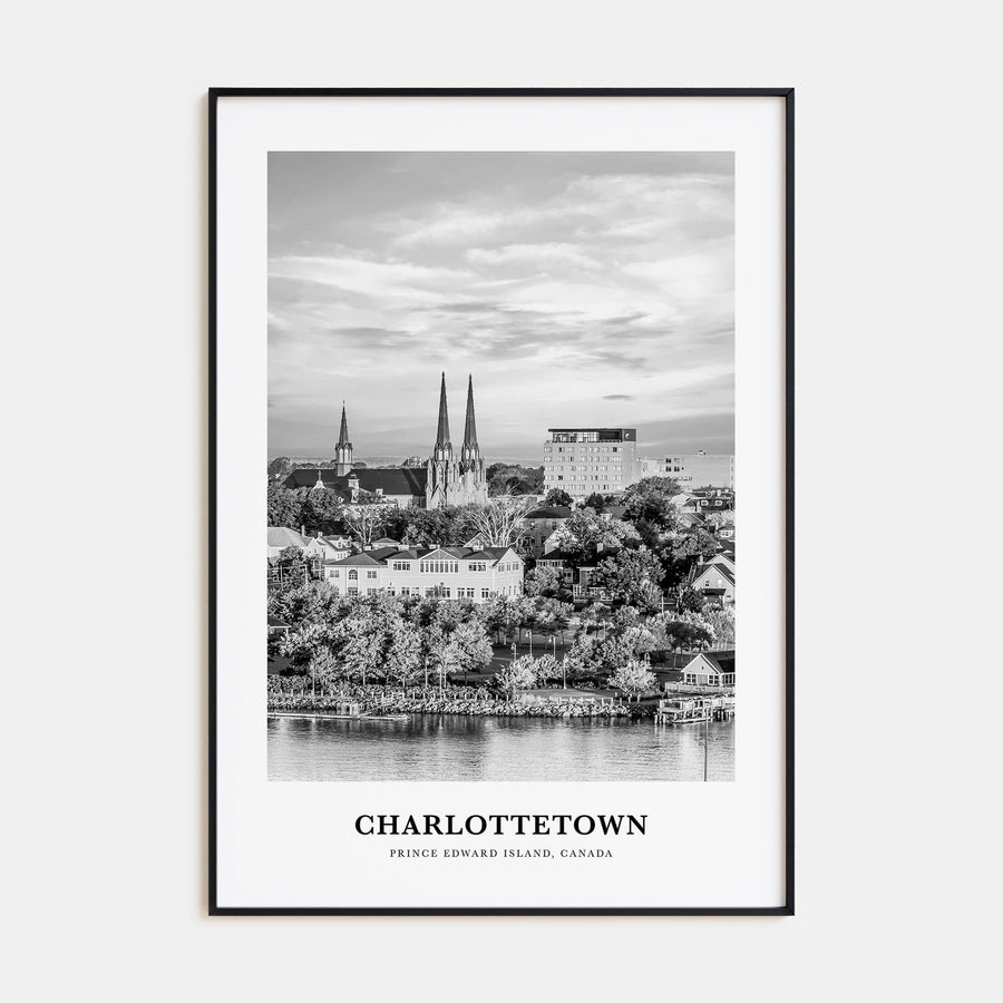 Charlottetown Portrait B&W Poster