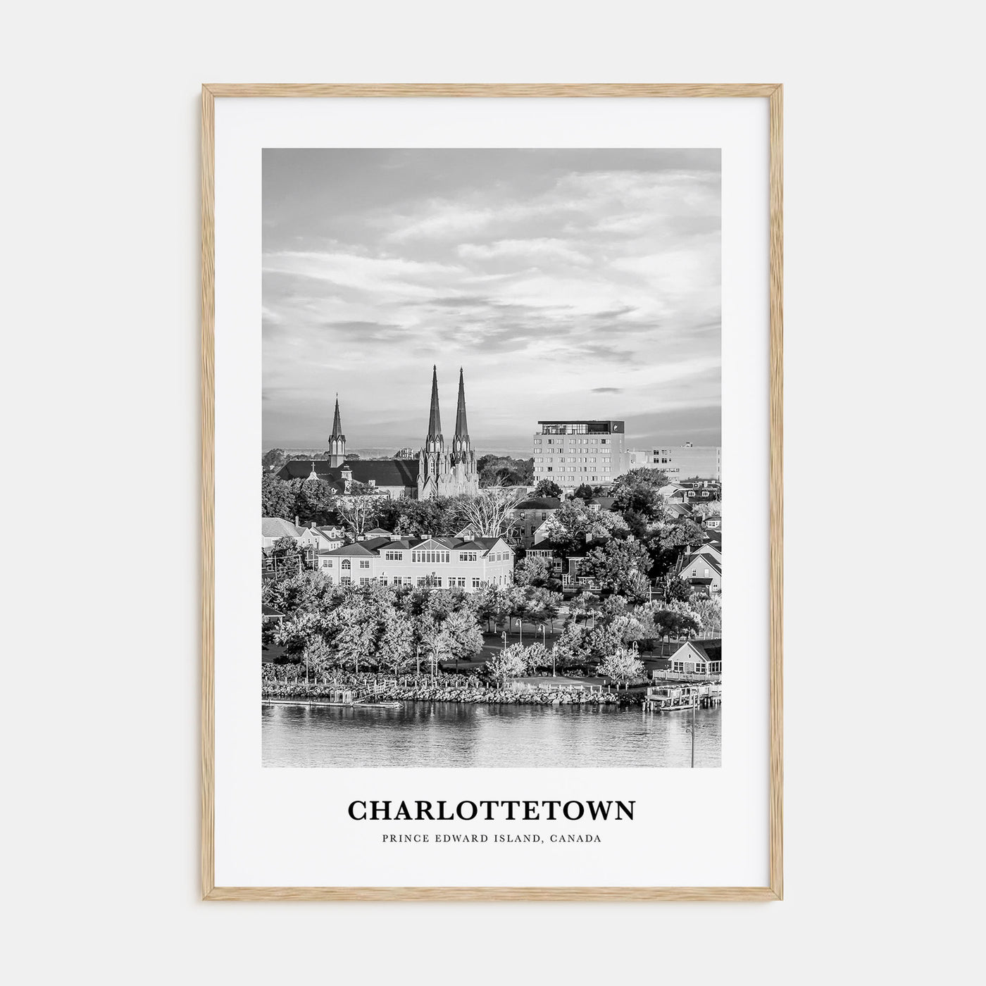 Charlottetown Portrait B&W Poster