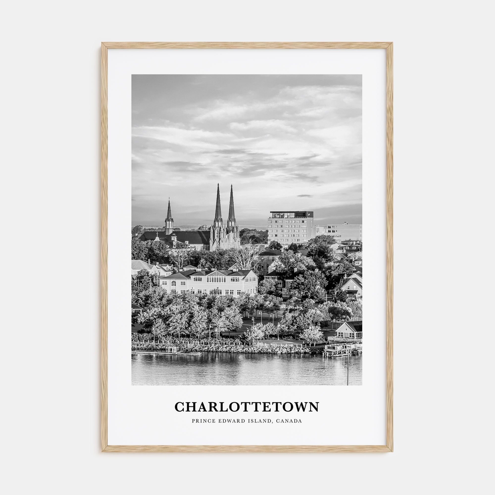 Charlottetown Portrait B&W Poster