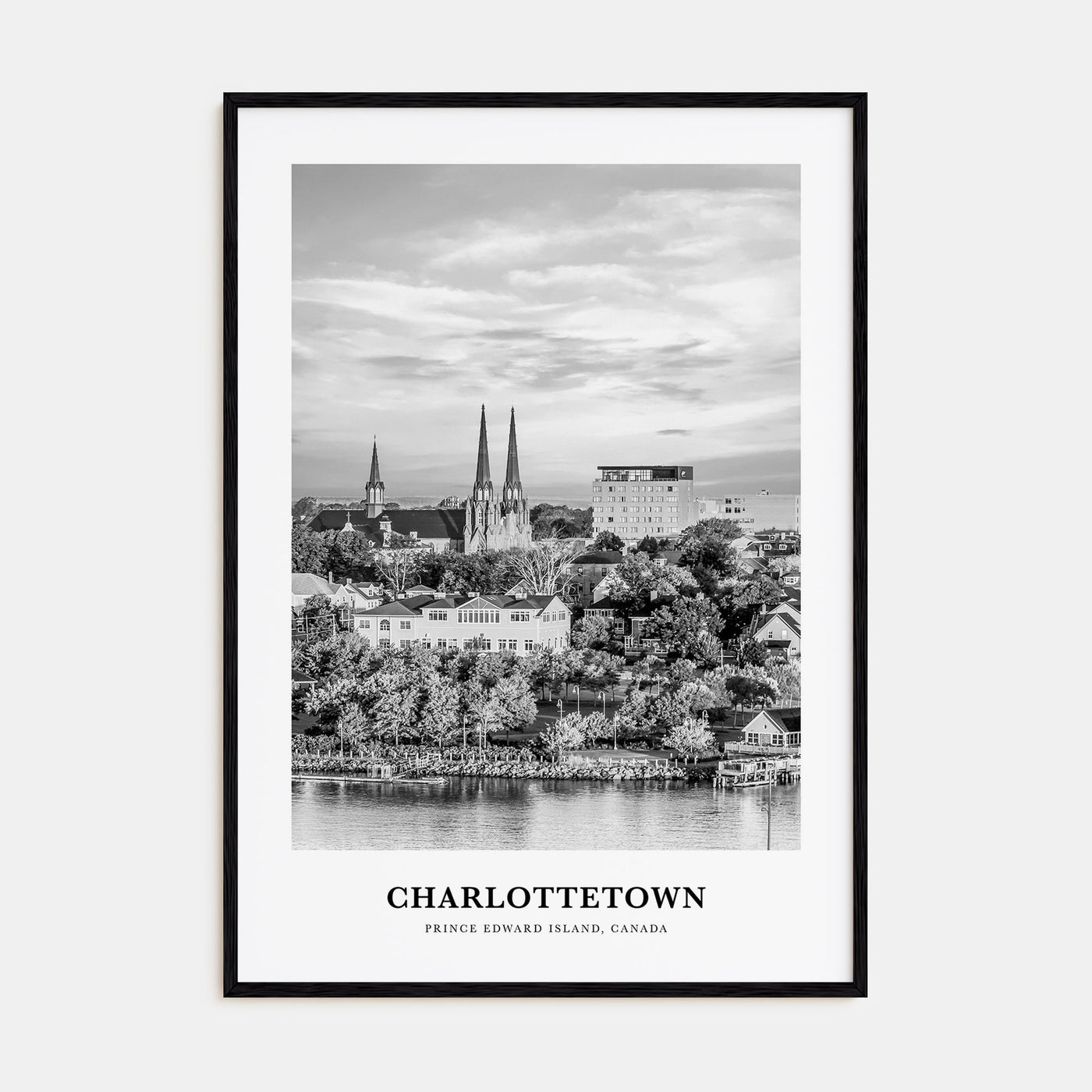 Charlottetown Portrait B&W Poster