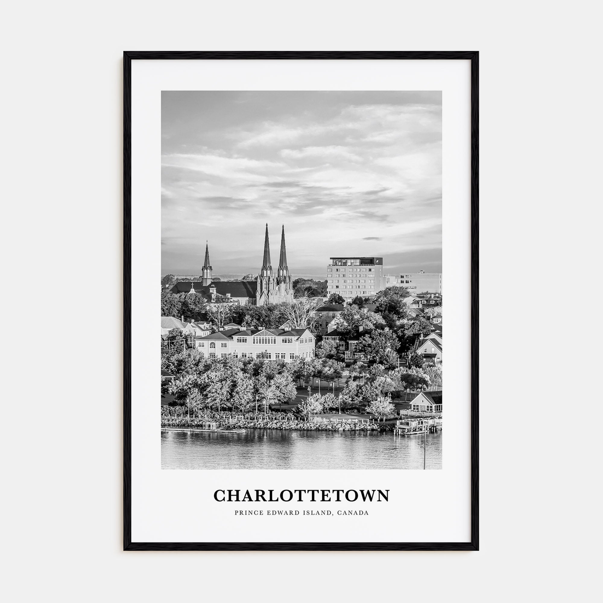 Charlottetown Portrait B&W Poster