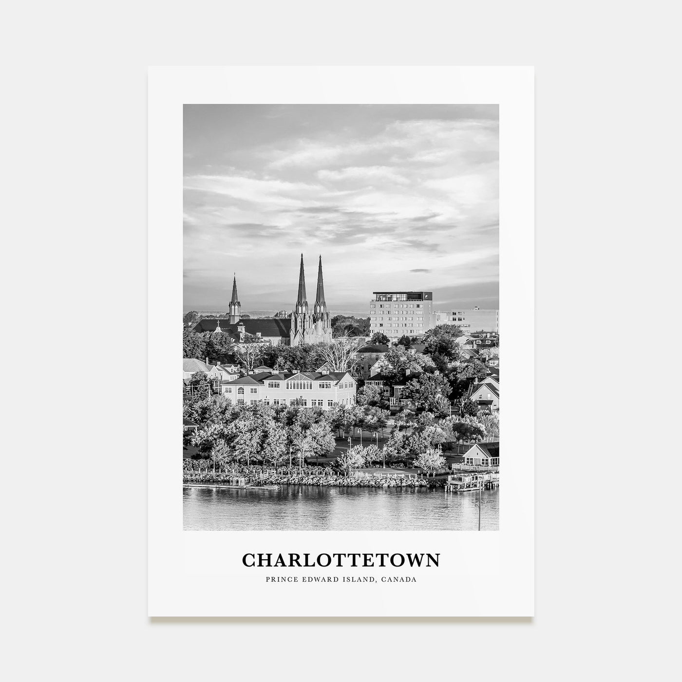 Charlottetown Portrait B&W Poster