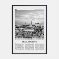 Charlottetown Travel B&W Poster