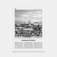 Charlottetown Travel B&W Poster