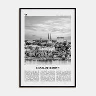Charlottetown Travel B&W Poster