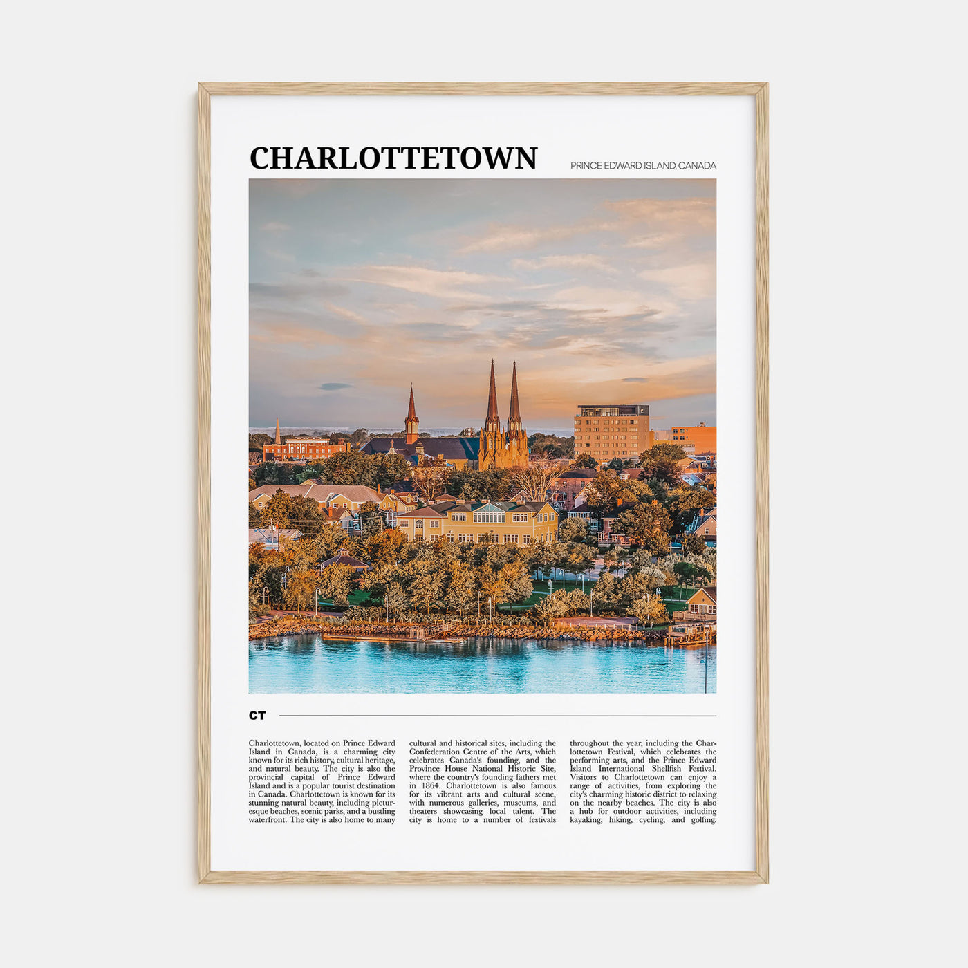 Charlottetown Travel Color Poster
