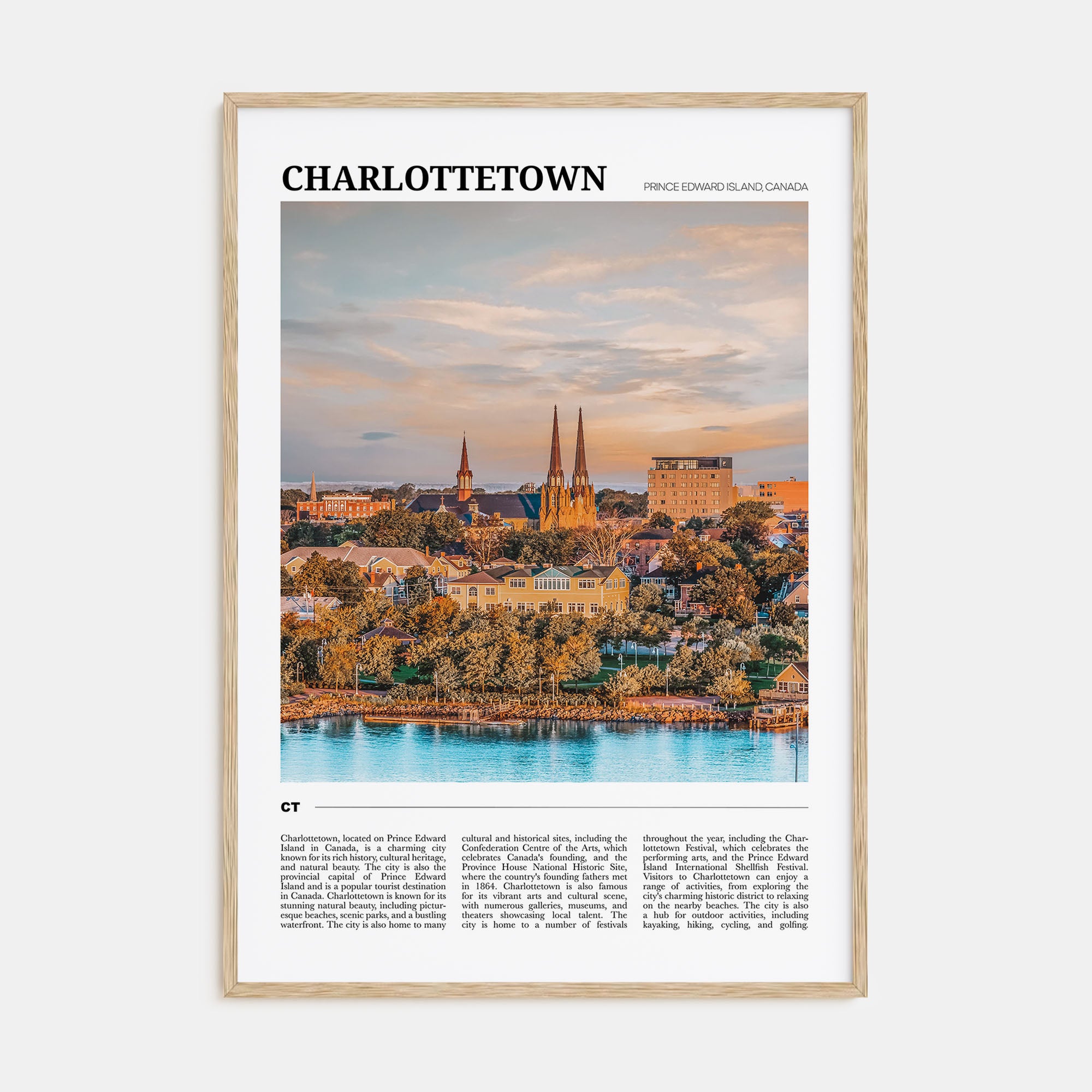 Charlottetown Travel Color Poster