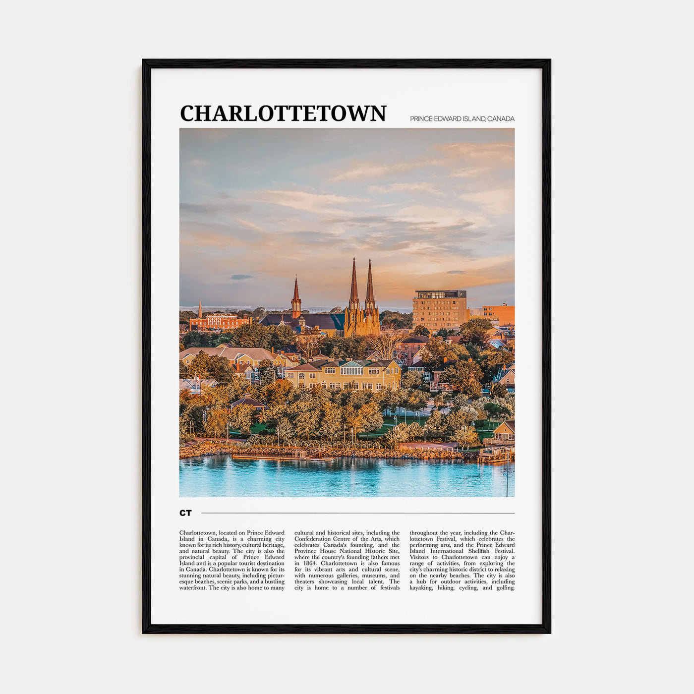 Charlottetown Travel Color Poster