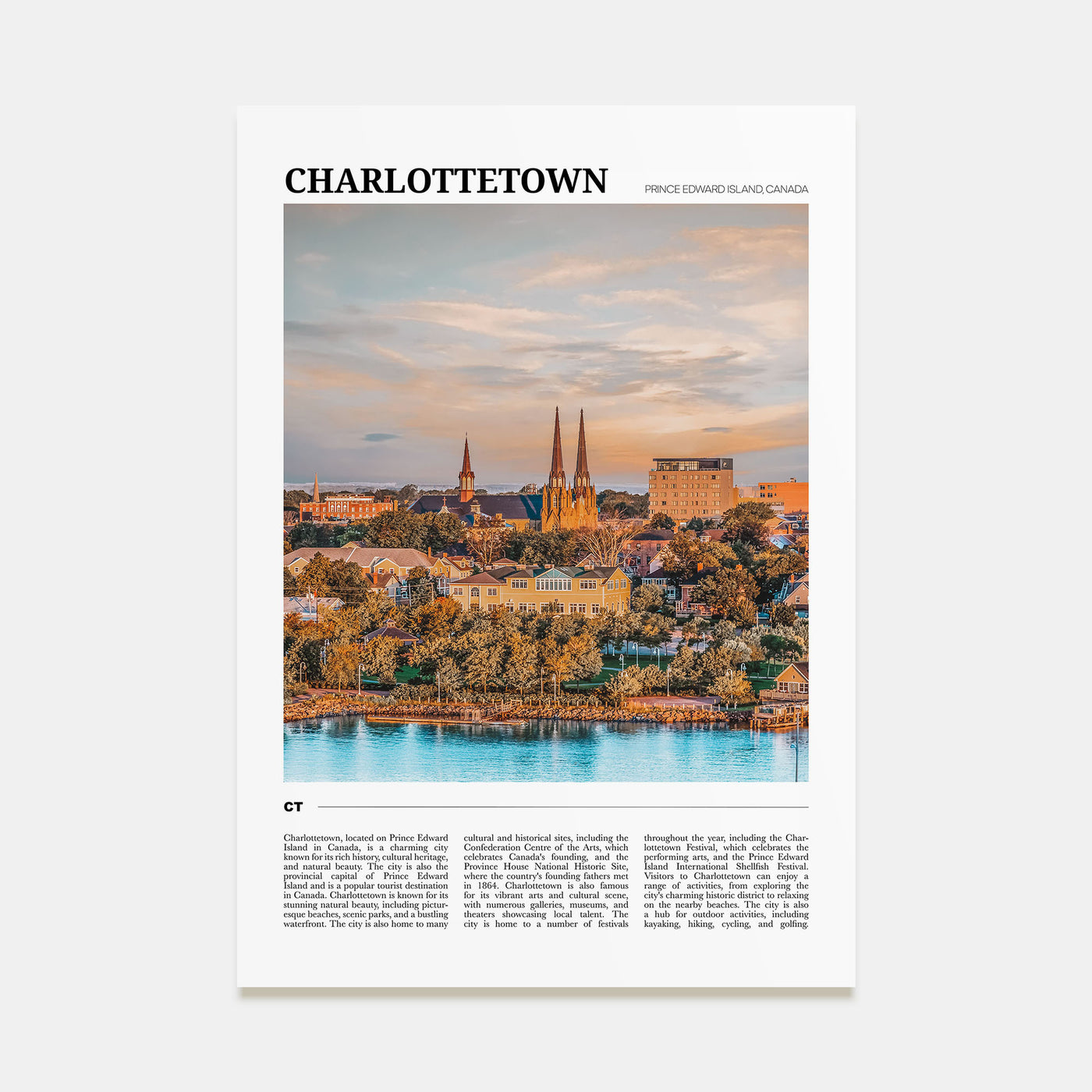 Charlottetown Travel Color Poster